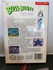Nintendo NES BUGS BUNNY CRAZY CASTLE 1989 Complete W/ Manual & Inserts EXCELLENT