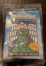 NEW Beadery Holiday Angel Christmas Beaded Banner Kit Stained Glass Look Beads