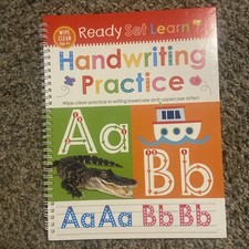 Ready Set Learn HANDWRITING Practice Wipe Clean Workbook For Kids Ages 4 NEW