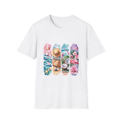 Tropical Vibes Unisex T-Shirt, Beachwear, Summer Outfit, Gift for Vacations,
