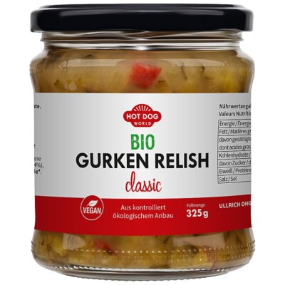HOT DOG WORLD - Bio Gurken Relish - classic