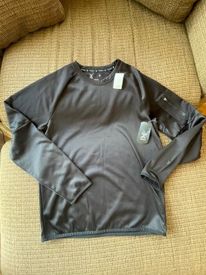 Xersion Mens Training Pullover Fleece Sweatshirt Black Small NWT!