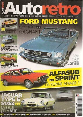 AUTO RETRO 323 MERCEDES C111 JAGUAR TYPE E STUTZ BLACKHAWK 1971 ALFASUD SPRINT