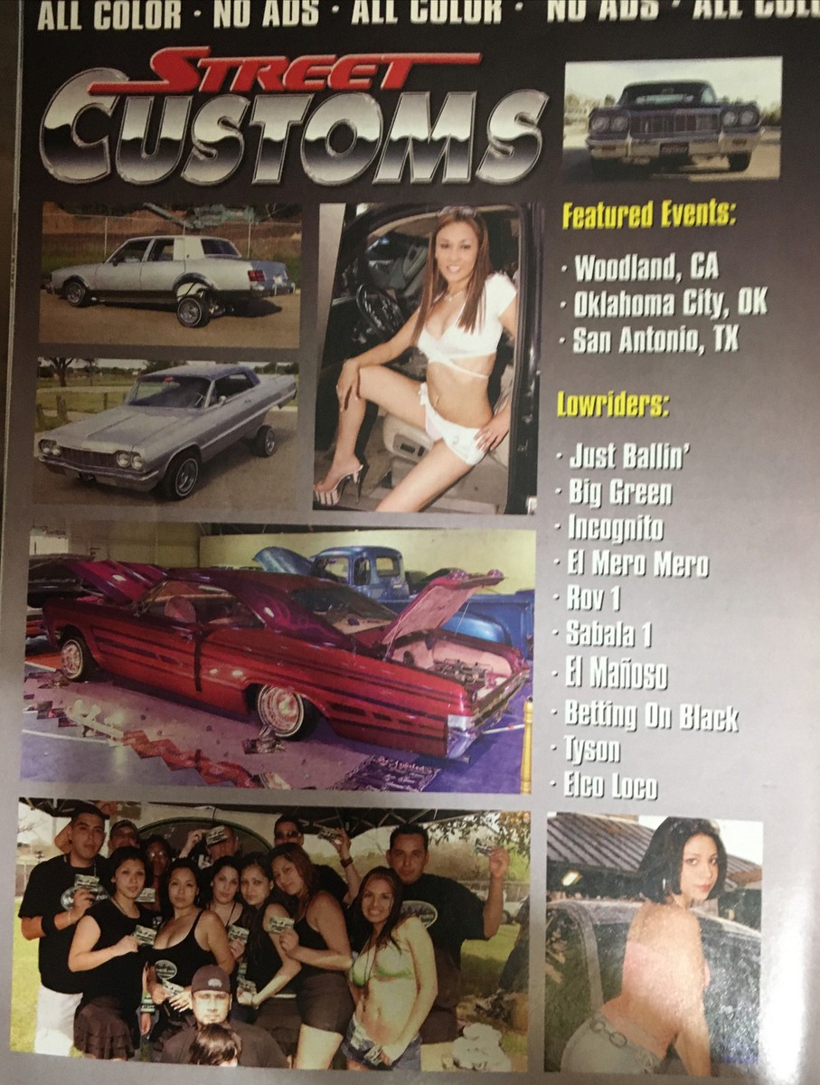 Street Customs Magazine #48 LowRider rare Printer Error