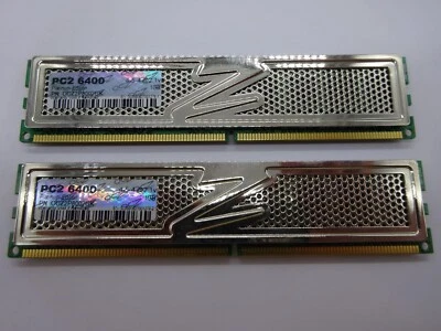 OCZ Platinum Edition 2GB (2x1GB) DDR2 OCZ2P8002GK PC2 6400 4-5-4 2.1v #R1715 - Bild 1 von 3