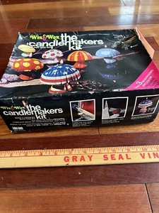 Vintage Wix And Wax Mushroom Candlemakers Kit
