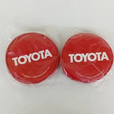 KC Hilites Vintage TOYOTA Light Covers Red Round 5'' NEW OLD STOCK Set of 2