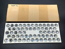NOS 72pc Factory Pack Swarovski 3250 Rectangle Sew-On Silver Crystals 18x13mm