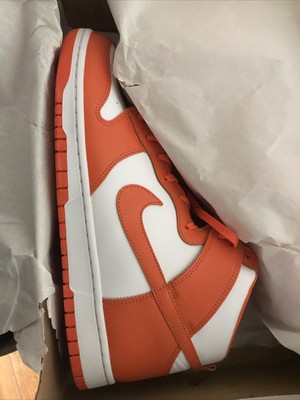 NIKE DUNK HIGH RETRO - WHITE/ORANGE BLAZE - MENS (DD1399-101) FAST SHIP! |  eBay