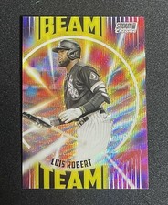 2022 Topps Stadium Club Chrome Luis Robert  Beam Team Wave Refractor SP #BT-23