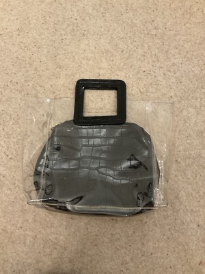 Missguided Clear With Black Croc Insert Bag UK