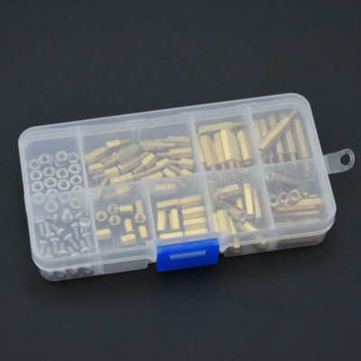 120Pcs M3 Male Female Brass Standoff Spacer PCB Board Hex Screws Nut Assortment