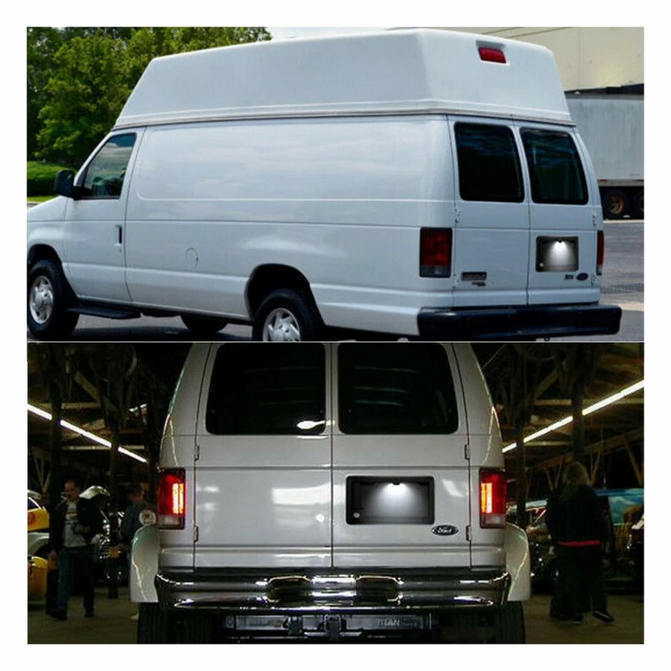 Para Ford E150 E250 E350 Econoline Van 1992-02 Coche LED Placa Luz Lámpara 1 Foto 2 de 4