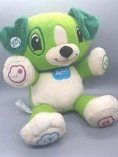 LeapFrog My Pal Scout Plush Dog Teach Learn First Words Baby Toddler - Green
