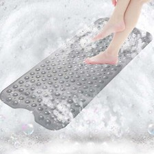 Extra Long Non-Slip Bath Tub Mat 40 X 16 Inch-Bathroom Shower Mat Antibacterial