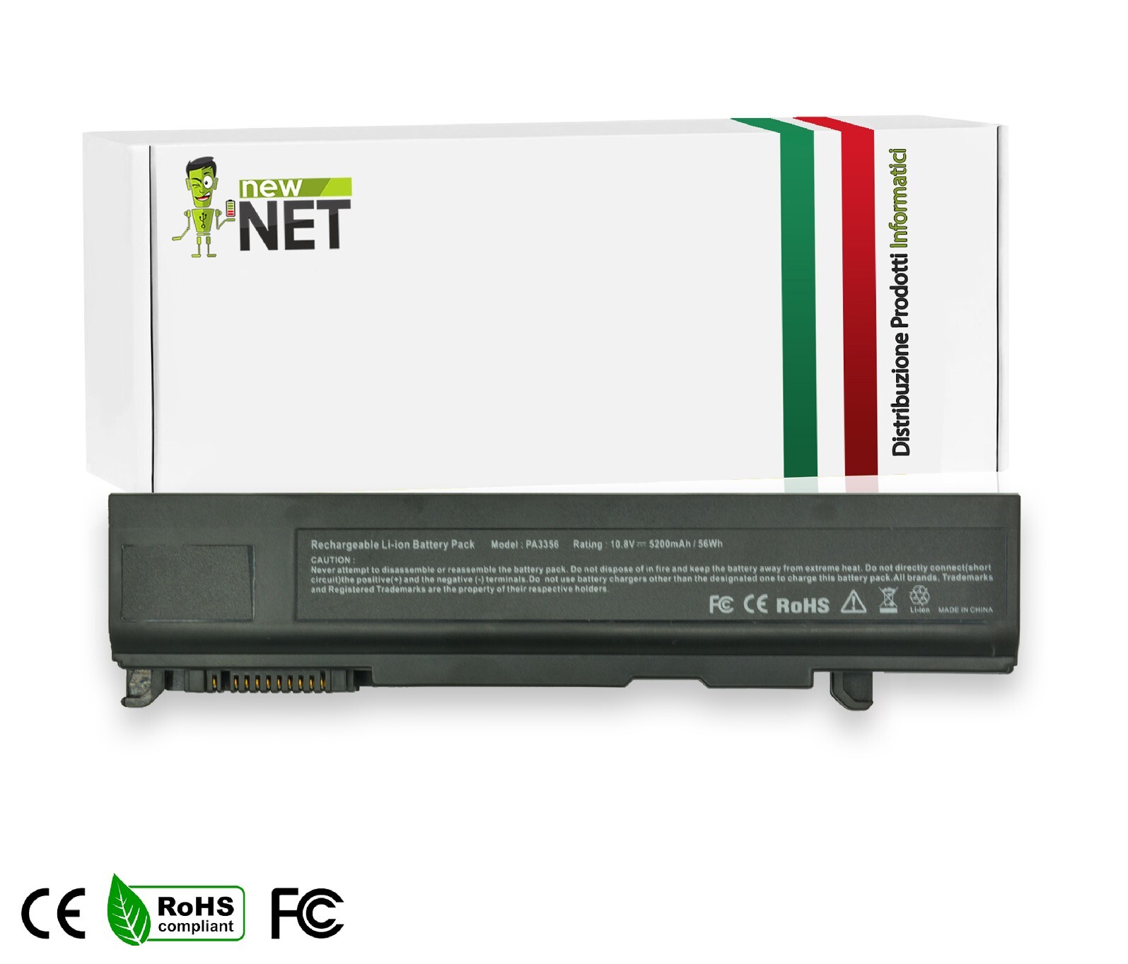 Batteria da 5200mAh compatibile con Toshiba Dynabook TX Serie TX/2513CDSW