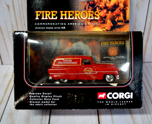 Corgi Diecast Fire Heroes Newark Fire Dept Pontiac Van Fire Support 90014 - Picture 2 of 3