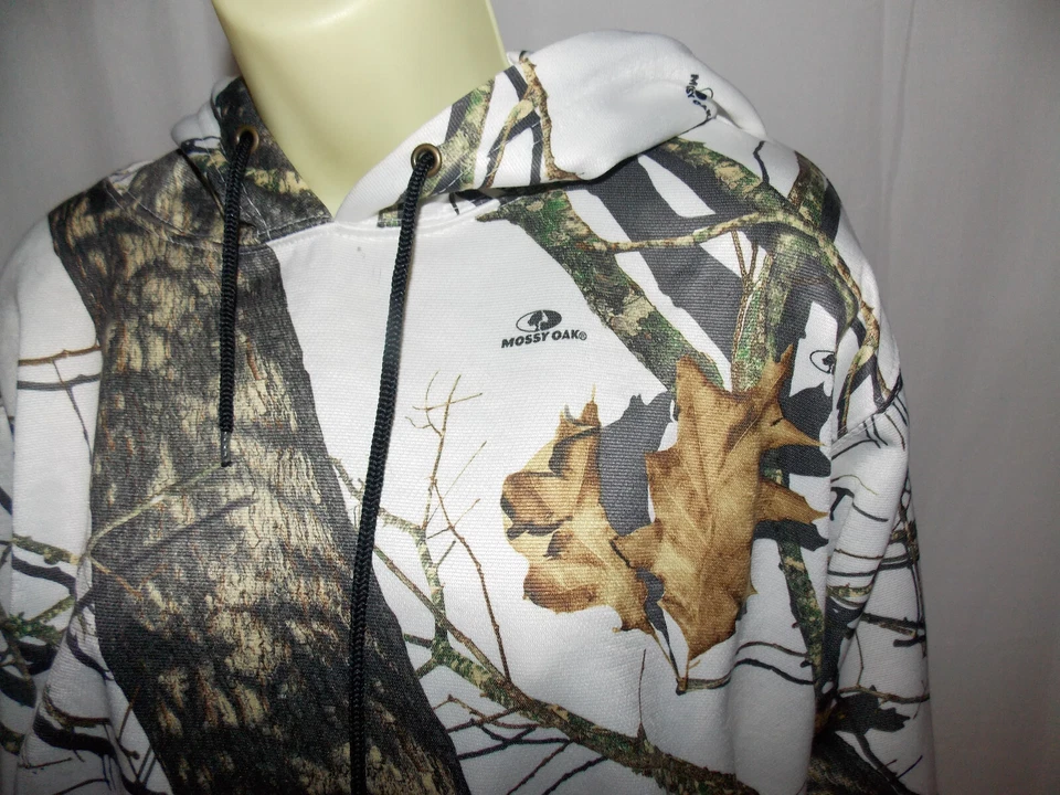 Sudadera con Capucha para Mujer Yukon Diseño Madera Blanca Talla Mediana NUEVA Foto 2 de 4