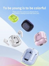 Blue wireless earbuds bluetooth noise canceling headphones