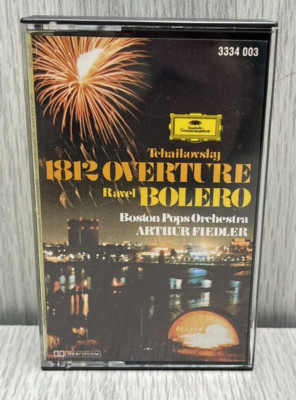 1812 Overture Ravel Bolero by Boston Pops Orchestra Arthur Fiedler Cassette Tape