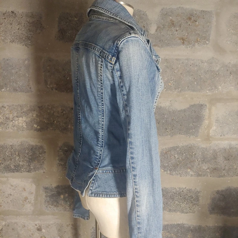 CHRISTOPHER BLUE sz S Jean Denim Jacket - Image 3 of 4