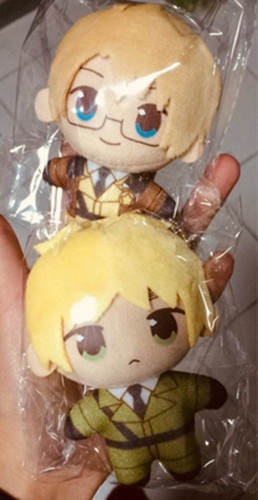 APH/Axis Power Hetalia Arthur Kirkland UK USA Plush Mini Doll Toy Strap Keychain - Picture 8 of 17