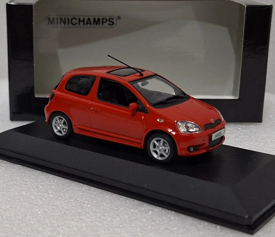 (5) Toyota Yaris TS 2001 Red 1:43 Minichamps 430166062 EXTREMELY RARE!! - Image 3 of 4