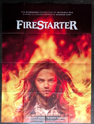 FIRESTARTER Ryan Kiera Armstrong Stephen King ORIGINAL french LARGE movie poster