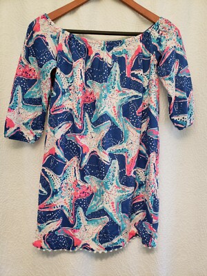 Lilly Pulitzer ~ Mini ENNA Indigo Star ~ Girls Dress ~ NWOT ~ Size 8-10