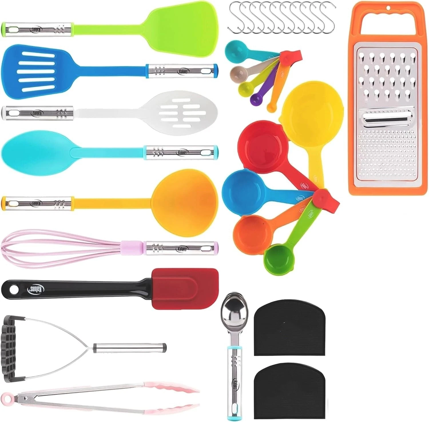 35PCS Nylon Stainless Silicone Cooking Utensils Kitchen Tool Set Non-stick
