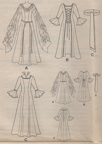 Simplicity Sewing Pattern 9891 Costumes Dress Gothic Wedding Size 6 - 12 New - Picture 8 of 13