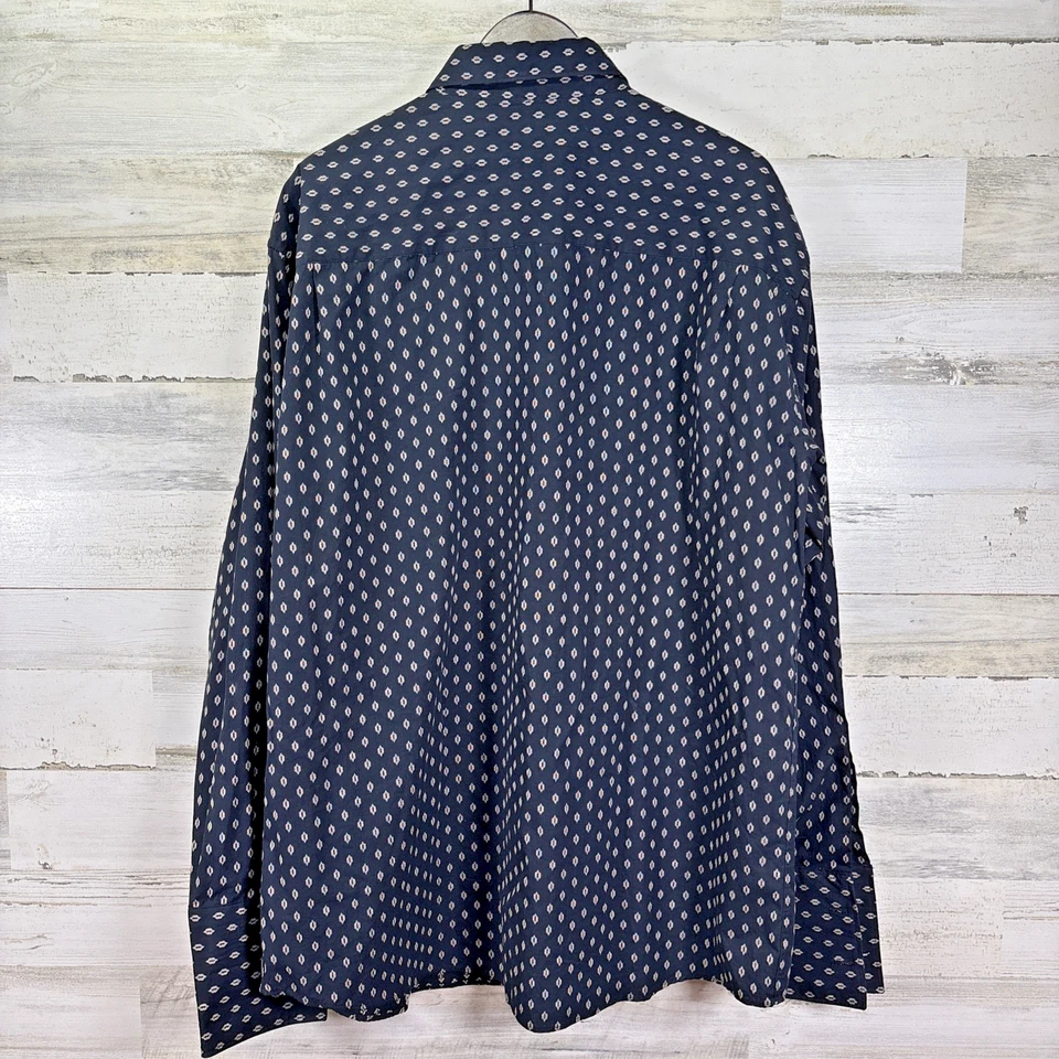 Emmanuel Ungaro Mens Black 100% Cotton French Cuff Long Slv Button Dn Shirt XXL - Image 3 of 4