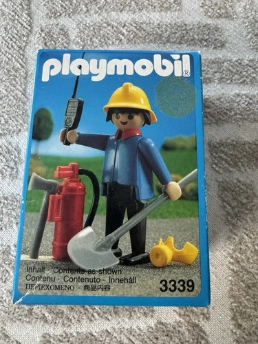 Vintage 1991 Playmobil No. 3339 New Sealed Firefighter Retired