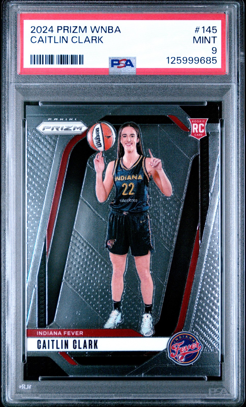 2024 PANINI PRIZM WNBA #145 CAITLIN CLARK PSA 9