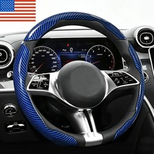 Waterproof Premium Carbon Fiber Look Steering Wheel Cover Protector For Mazda
