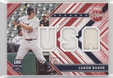 2018 Panini Elite Extra Edition USA Materials Red 36/49 Luken Baker 19h0