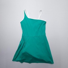 All in Motion Asymmetrical Tennis Dress Size Medium Green Lined Skort Pickle