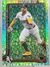 2025 Topps Series 1 Seth Brown Easter Holiday Foil Parallel #8 Oakland Athletics