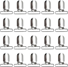 20-Piece Men's Suspender Clips: Heavy Duty Bed Sheet Fasteners and Straps Holder