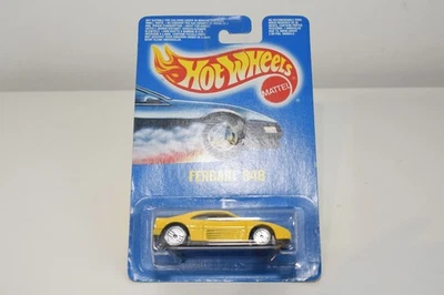 B88 1:60 3 pouces 3 pouces hot wheels hotwheels ferrari 348 micro jaune rare ! 2 - Photo 1/4