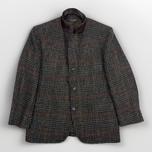 Brooks Brothers VTG Tweed Blazer 3 Roll 2 Sport Coat Glen Check Jacket 44R USA - Picture 7 of 16