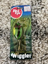 Vintage Red Eye Wiggles Fishing Lure Made In USA 2 1/4 Inch