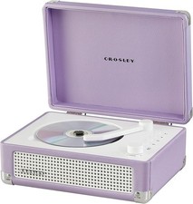 Crosley Cruiser Retro Portable CD Player Bluetooth Speakers FM Radio Lavender 