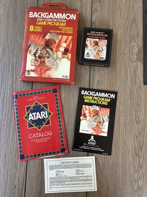 BACKGAMMON ATARI 2600 Vintage 1978 Complete in Box CIB CX2617 +FAST SHIPPING!