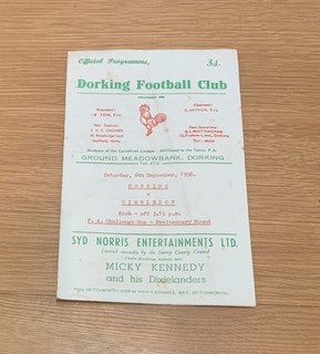 1958 Dorking V Wimbledon FA Cup