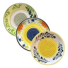 Ceramic Garlic Grater Plate Handheld Ginger Cheese Fruit Grater Kitchen Dish