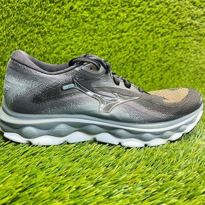 Mizuno Wave Sky 7 Womens Size 8 Black Green Athletic Road Running Shoes Sneakers