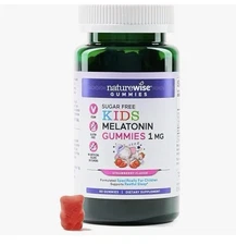 NatureWise Kids Melatonin 1 Mg Gummies, Sleep Aid, Vegan, Non-Gmo