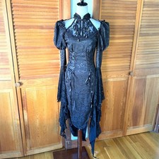 Devil Fashion Gothic Victorian Vkei Witchcore Dragon Mistress Pixie Hem Dress M