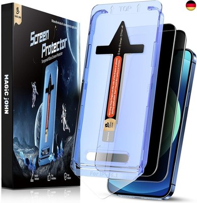 MAGIC JOHN 2 Stück für iPhone 12/ iPhone 12 Pro (6,1 Zoll) Sichtschutz Glas, A